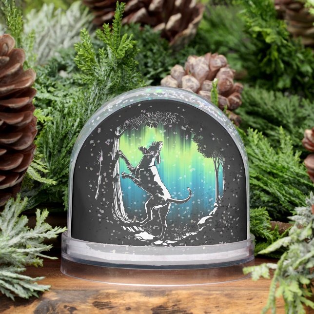 Hound Dog Snow Globe Custom Hunting Dog Snow Globe (Hiver)