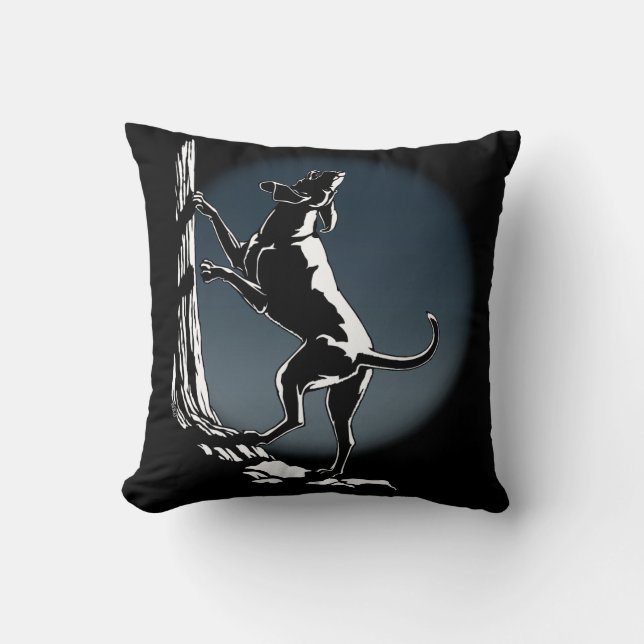 Hound Hund Art Throw Kissen Jagd Hunde Kissen (Vorderseite)