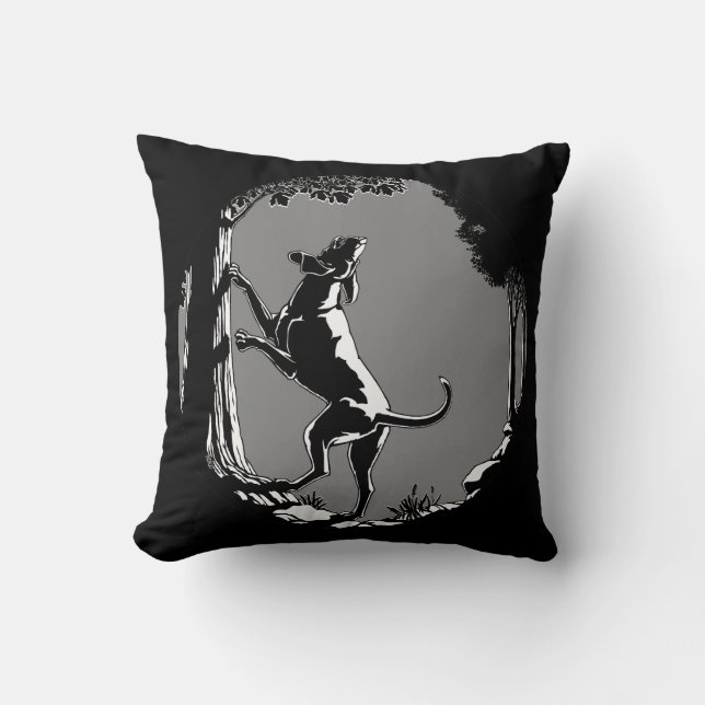 Hound Hund Art Throw Kissen Jagd Hunde Kissen (Vorderseite)