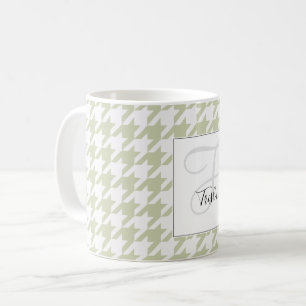 Houndstooth-Kaffeetasse mit Ihrem Namen - HAMbWG Kaffeetasse