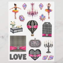 Houndstooth-Kunst-Sch scrapbook-Papier-Ausschnitte