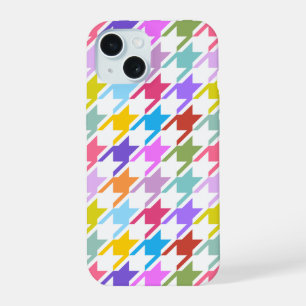Houndstooth Multicolor+White Big Motif