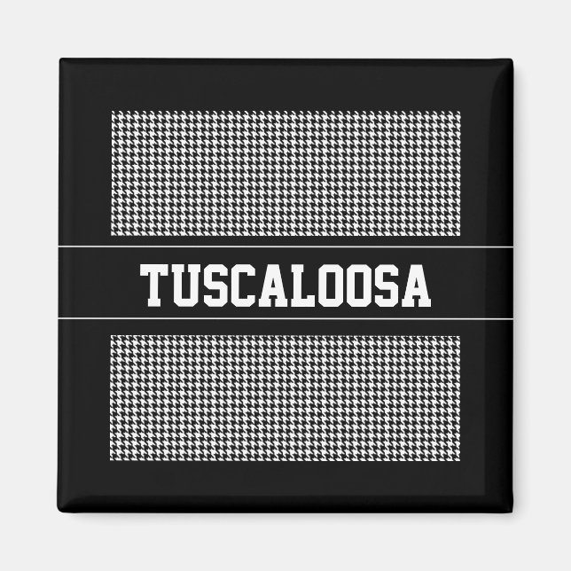 Houndstooth Personalisiert Magnet (Vorne)
