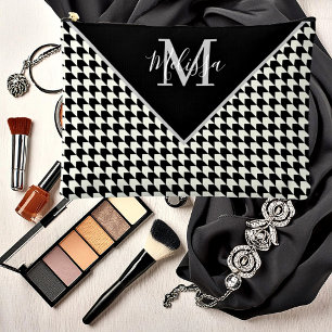 Houndstooth personalisiert zubehörtasche
