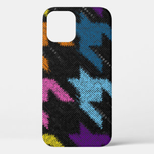 Houndstooth: rauhe Leinwandimitation. Case-Mate iPhone Hülle