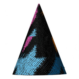 Houndstooth: rauhe Leinwandimitation. Partyhütchen