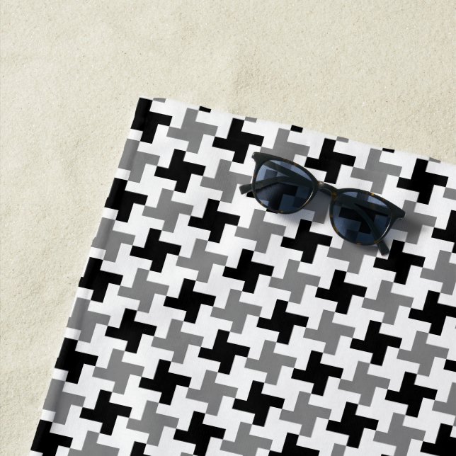 Houndstooth SW Strandtuch (Beispiel)