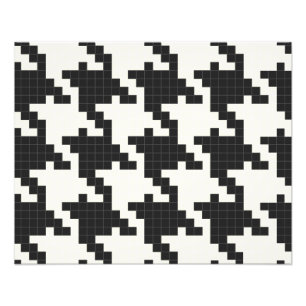 Houndszahn-Pixelstruktur Fotodruck