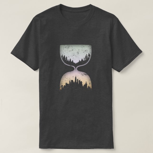 Hourglass der Zivilisation T-Shirt (Design vorne)
