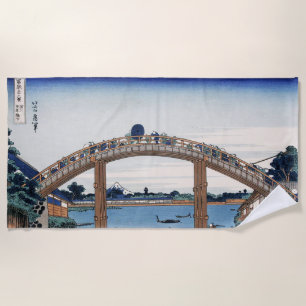 Housai Mount Fuji von unterhalb der Men's Bridge Strandtuch