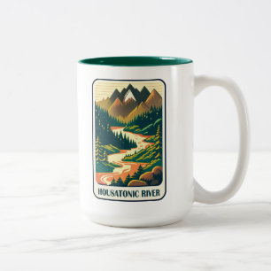 Housatonic River Connecticut Colors Zweifarbige Tasse