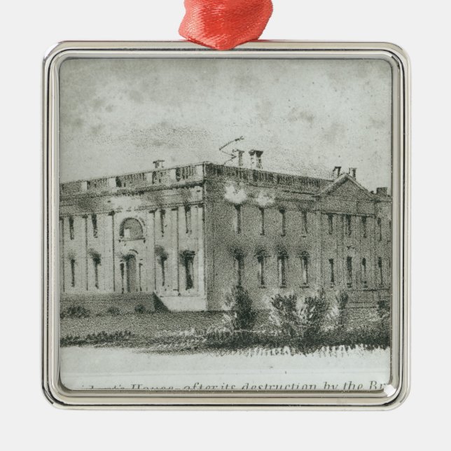House After des Präsidenten seine Zerstörung Ornament Aus Metall (Vorne)