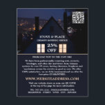 House at Night Portrait, Chimney Sweep Service Flyer<br><div class="desc">House at Night Portrait,  Chimney Sweeping Service Werbe-Flyer von The Business Card Store.</div>