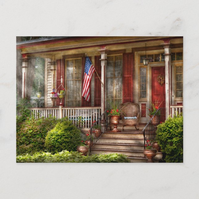 House - Belvidere, NJ - Eine klassische amerikanis Postkarte (Vorderseite)