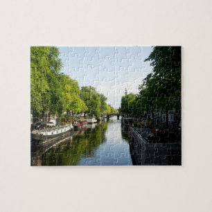 House Boats on Amsterdam Canal Europe