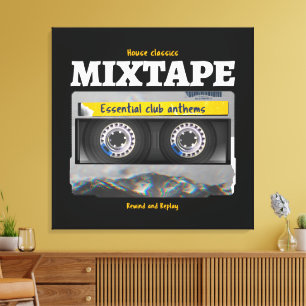 House Classics Mixtape Club Anthems Leinwanddruck