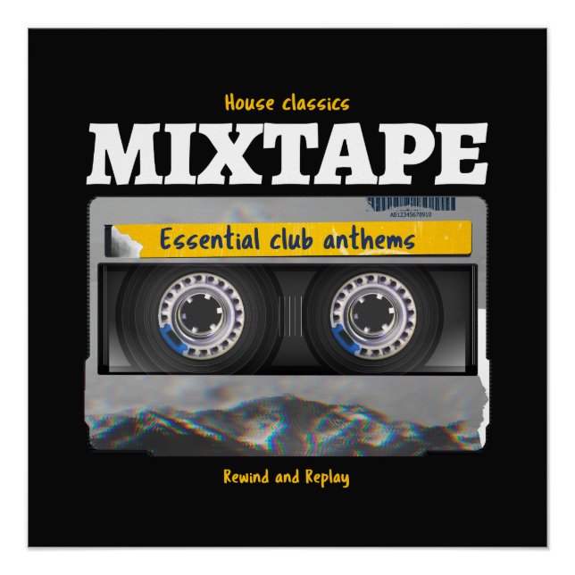 House Classics Mixtape Club Anthems Poster (Vorderseite)