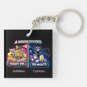 House Divided Adopt Me vs 99 Nights Schlüsselanhänger