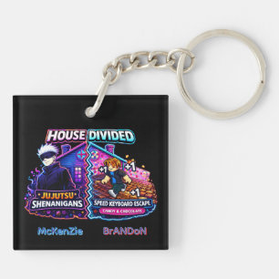 House Divided Jujutsu Shenanigans vs Candy Keyboar Schlüsselanhänger