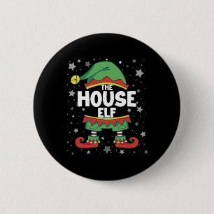 House Elf Matching Familienkostüm Elf Weihnachten Button