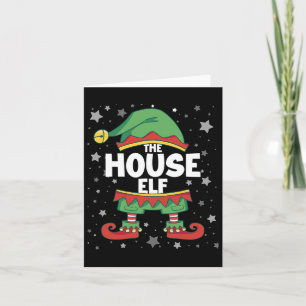 House Elf Matching Familienkostüm Elf Weihnachten Karte