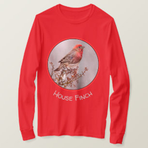 House Finch in Snow - Original Foto T-Shirt