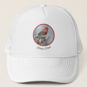 House Finch in Snow - Original Foto Truckerkappe