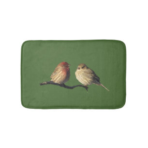 House Finch Lovebirds Bath Matts Badematte