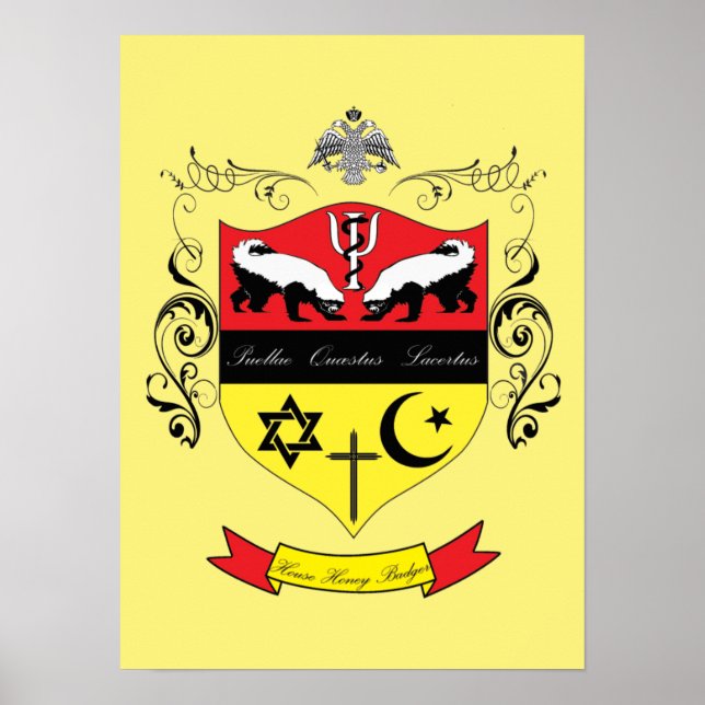 House Honey Badger Poster (Vorne)