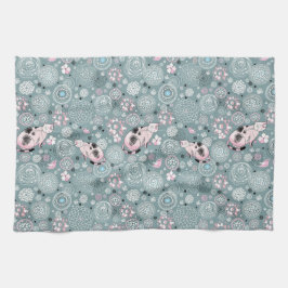 House Kitty Pattern Geschirrtuch