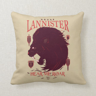 House Lannister - Hören Sie mich Roar Kissen