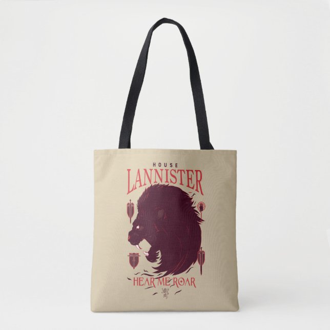 House Lannister - Hören Sie mich Roar Tasche (Vorderseite)