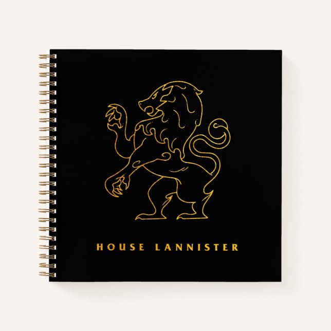 House Lannister Icon Notizbuch (Vorderseite)