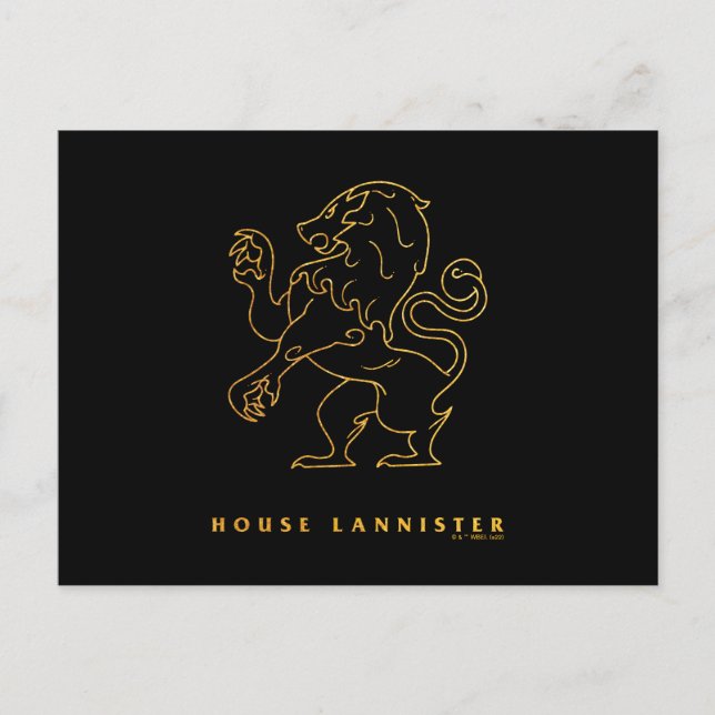 House Lannister Icon Postkarte (Vorderseite)