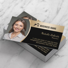 House Logo Real Anwesen Black & Gold Realtor Foto