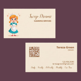 House Maid Housekeeper QR Visitenkarte