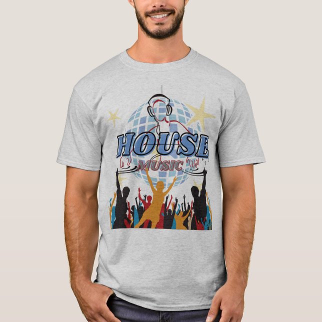 HOUSE MUSIC DESIGN, Musikfreunde, Rave-Outfit T-Shirt (Vorderseite)
