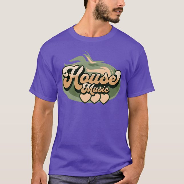 House MUSIC House Music Heat Earth GreenSand T-Shirt (Vorderseite)