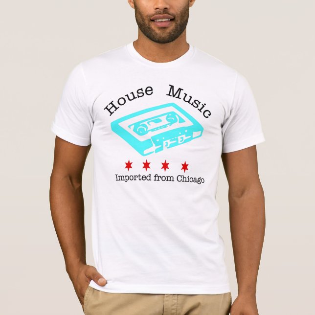 House Music importiert aus angepassten OM von Männ T-Shirt (Vorderseite)