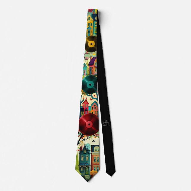 House Music Necktie Deejay Apparel Zubehör Krawatte (Vorderseite)