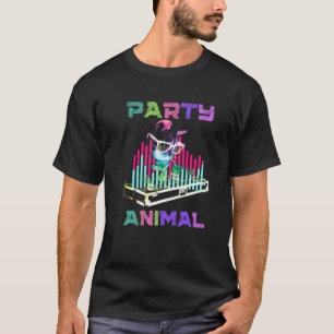 House Music Rave Cat Party Animal Kitty Dj Jugend T-Shirt