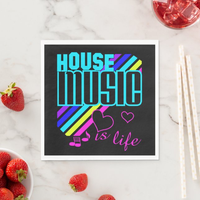 House Music Serviette (Beispiel)