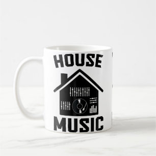 House-Musik Edm Rave Dj House Kaffeetasse