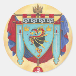 House of Pendragon Banner Runder Aufkleber