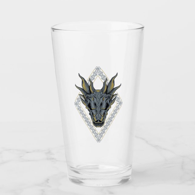 HOUSE OF THE DRAGON Balerion Skull Diamond Crest Glas (Vorderseite)