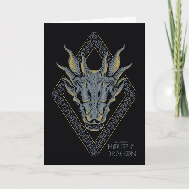 HOUSE OF THE DRAGON | Balerion Skull Diamond Crest Karte (Vorderseite)