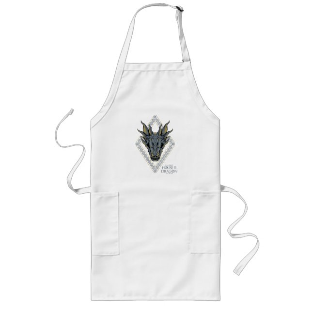 HOUSE OF THE DRAGON Balerion Skull Diamond Crest Lange Schürze (Vorne)