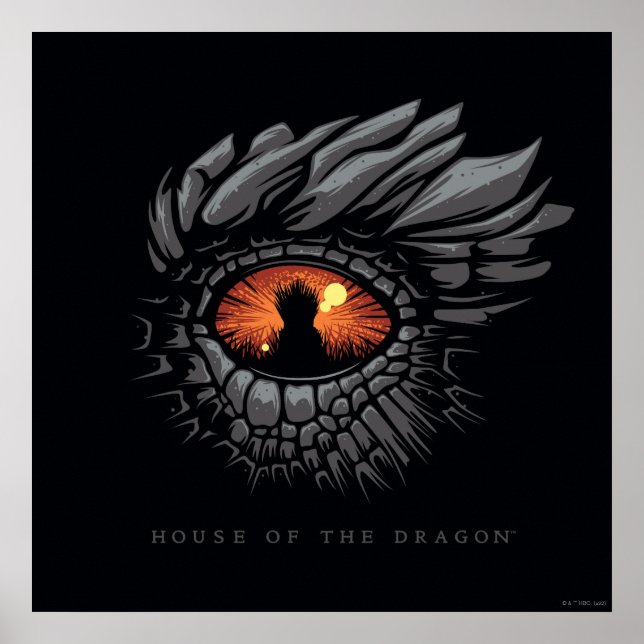 HOUSE OF THE DRAGON Dragon’s Eye Iron Throne Poster (Vorne)