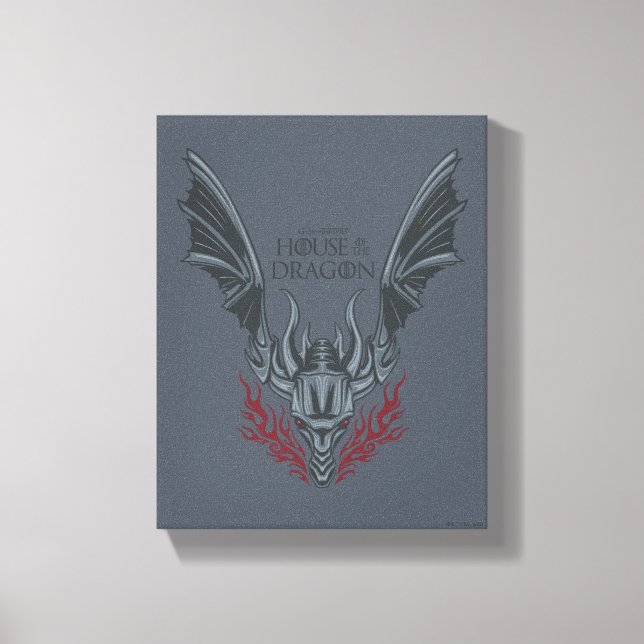 HOUSE OF THE DRAGON | Fire-Breathing Dragon Head Leinwanddruck (Vorderseite)