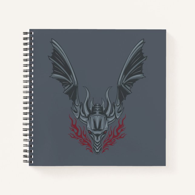 HOUSE OF THE DRAGON Fire-Breathing Dragon Head Notizbuch (Vorderseite)
